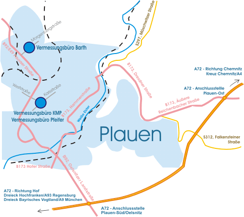 Karte Plauen